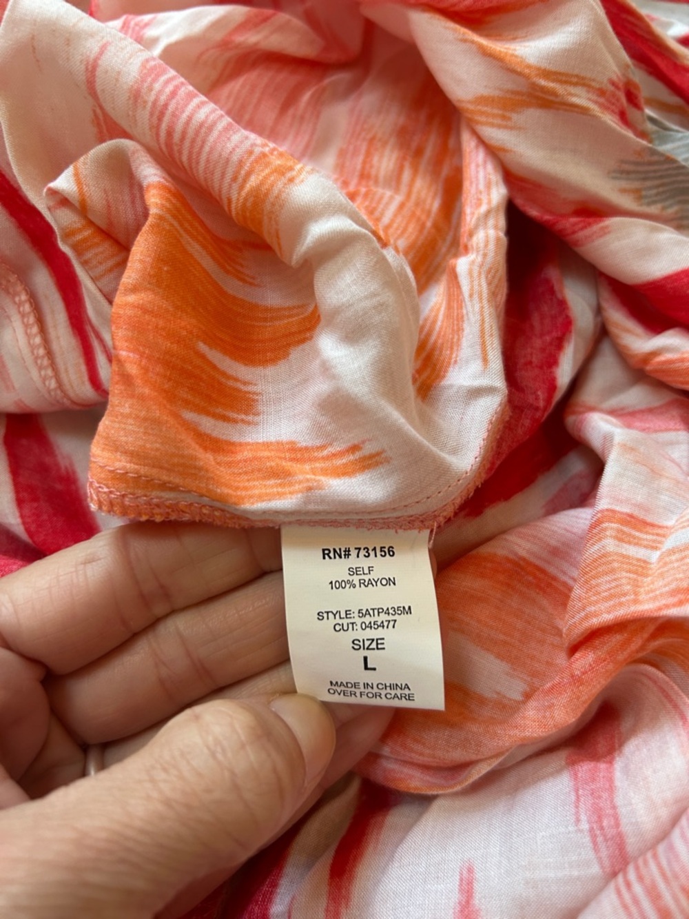 Athleta Faded Ikat Red & Pink Printed Halter Maxi Dress size large - Picture 3 of 7